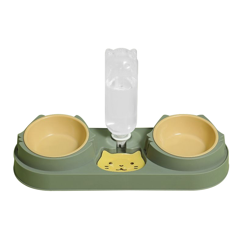 Kitten Bearded Style Automatic Drinking Water Pet Feeding Water Bowl