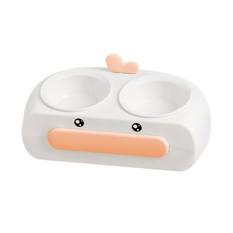 Big Billed Duck Dual Feeders Pet Bowl Tilt To Protect The Spine