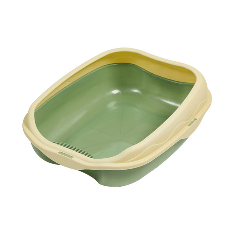 Semi Enclosed Easy To Clean Cat Litter Box With Cat Litter Scoop