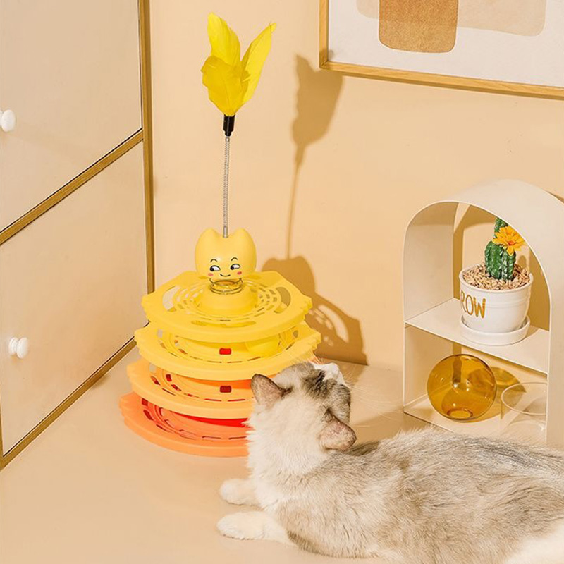 Bionic Design Cat Spinning Wheel Pet Toys